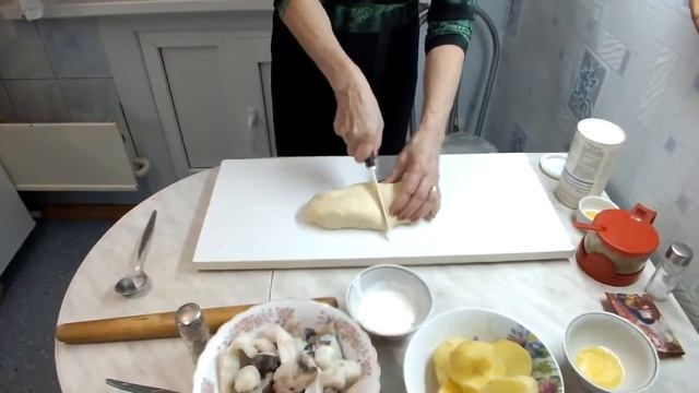 Пирог рыбный с картофелем. Секрет сочности и отменного вкуса. смотреть онлайн