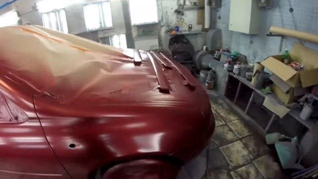 Покраска  двух бортов лада калина краскапультами IWATA LS400 WS400