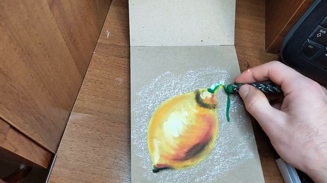 Рисуем лимон поэтапно масляной пастелью смотреть онлайн