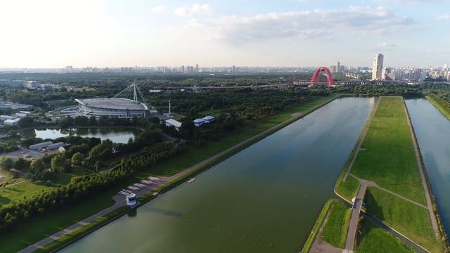 Гребной канал в Крылатском 4К | Аэросъёмка