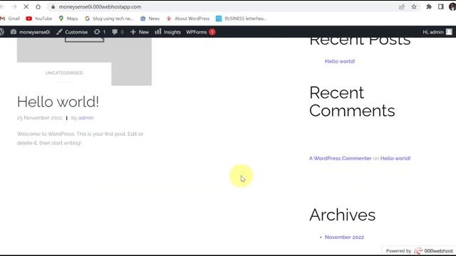 Free Domain Name and Free Web Hosting on 000Webhost - How to Install WordPress