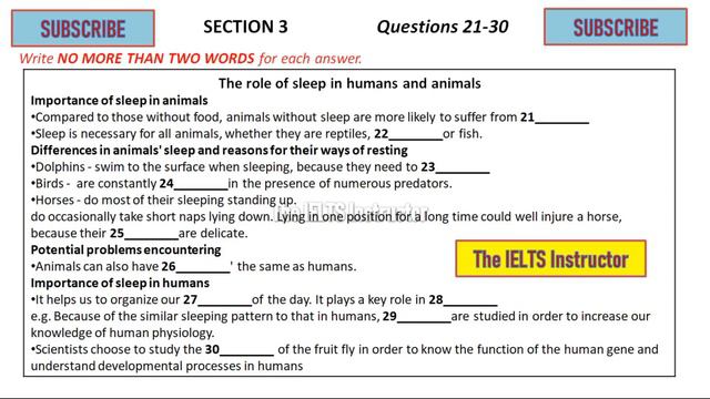 Ielts listening fill in the blanks practice