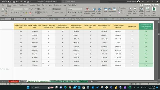DYNAMIC Delivery In Full, On Time DASHBOARD for Excel & Sheets Template смотреть онлайн