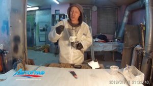 Локальная покраска автомобиля. Нанесение базовой автоэмали. Часть 1