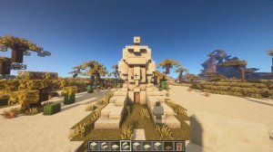 How to build a Villager Sphinx [Base] in Minecraft | Tutorial