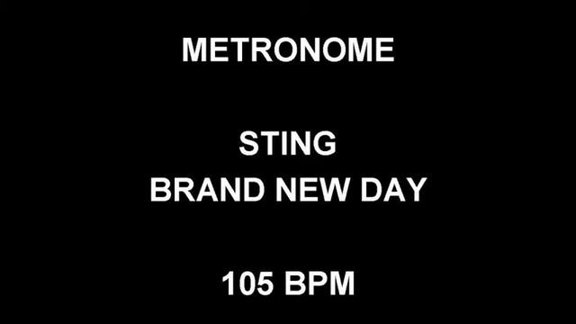 METRONOME 105 BPM Sting BRAND NEW DAY смотреть онлайн