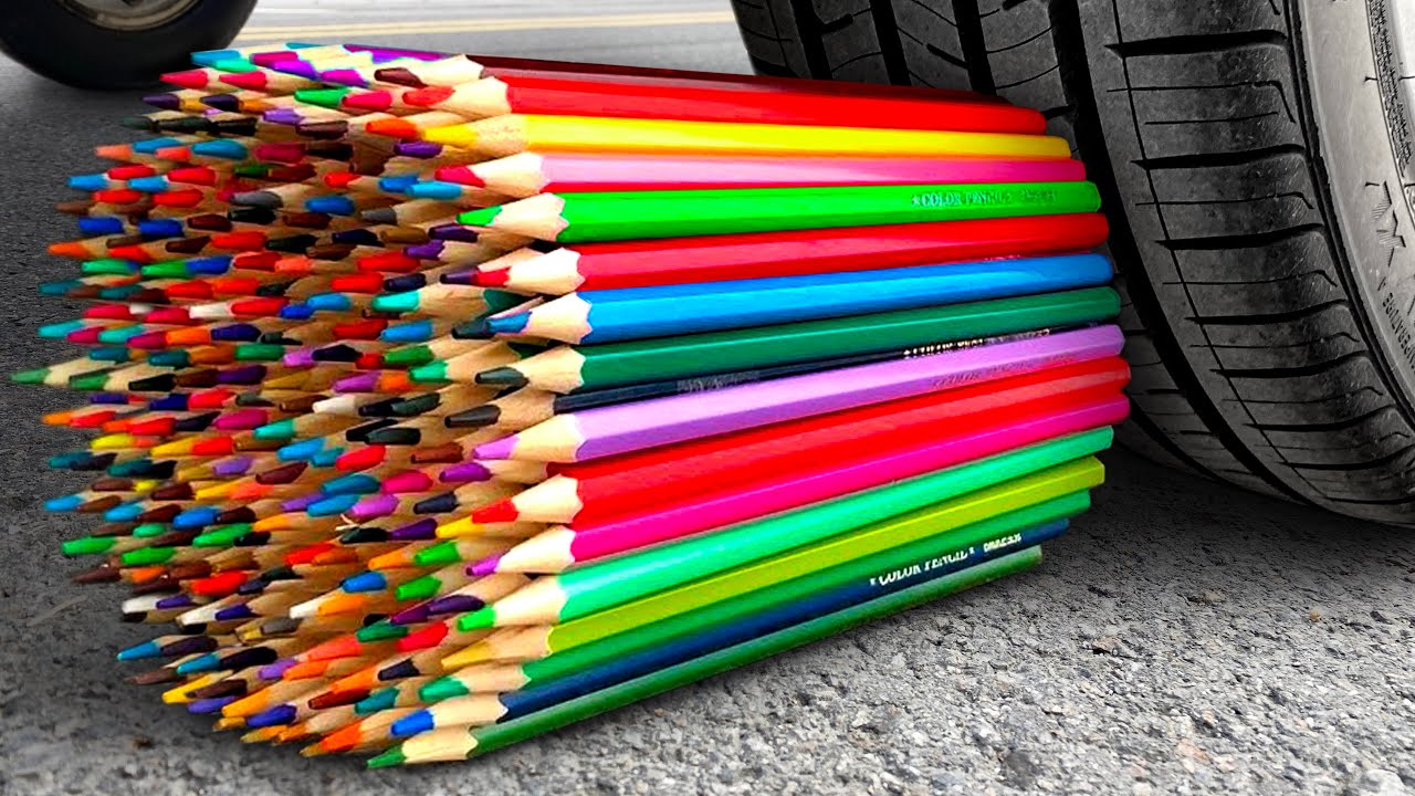 Машина Давит Предметы под Колесом АСМР МАШИНА смотреть онлайн