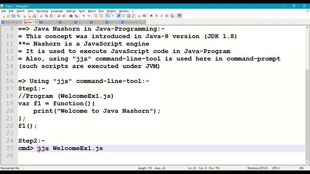 Java Nashorn || Javascript Engine in Java Virtual Machine || Java with Javascript code || #341