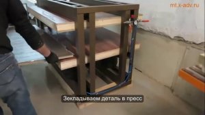 Пресс мебельный  П13 10, наклеивание пластика HPL на ДСП и MDF