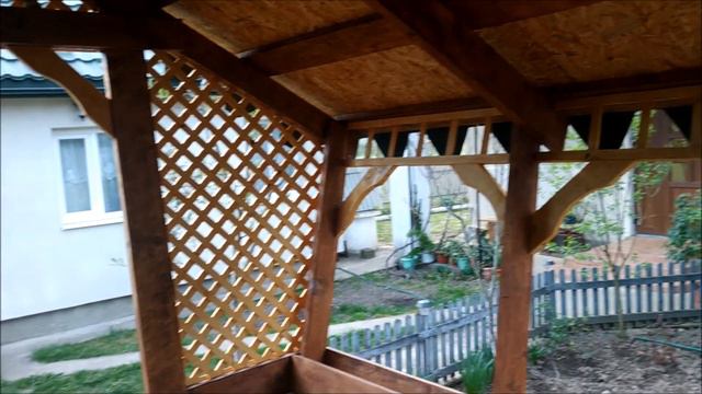 Беседка (альтанка) своїми руками.\ Great handmade gazebo. смотреть онлайн