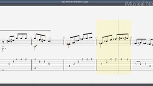 Guitar TAB - Matteo Carcassi : Opus 60 No 18 in A | Tutorial Sheet Lesson #iMn