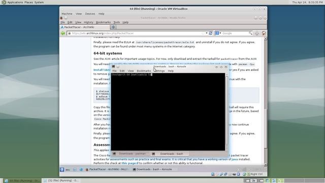 PacketTracer -- Archlinux 64-bit смотреть онлайн