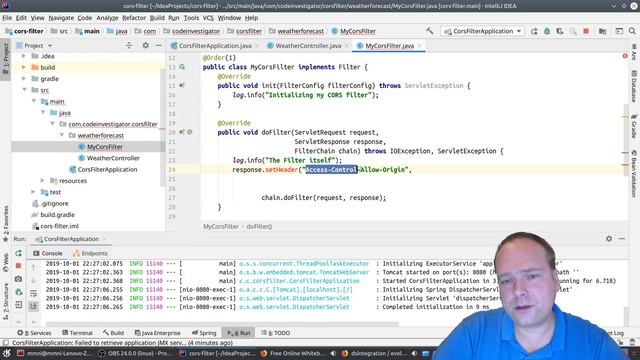 Spring Boot CORS Http Request Filters смотреть онлайн