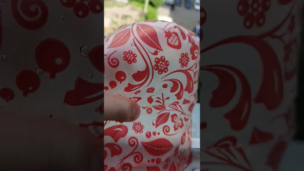 Слайм, но это пакет с водой #мем #хочуврек #рек смотреть онлайн