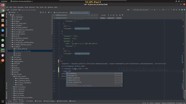 Cisco NX-OS API json-rpc Automation using Python: Part 3 NXAPI-CLI :Handle Requests API Exceptions смотреть онлайн