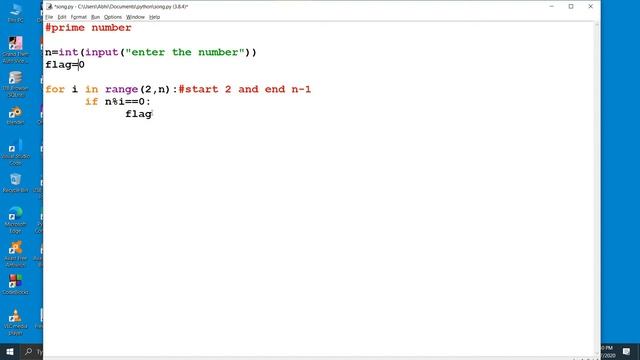 #python program to find prime number in python