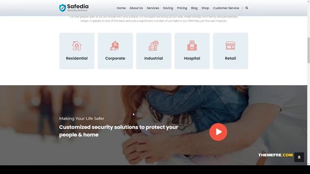 Safedia- Home Security WordPress Theme Security Camera security Natsuki