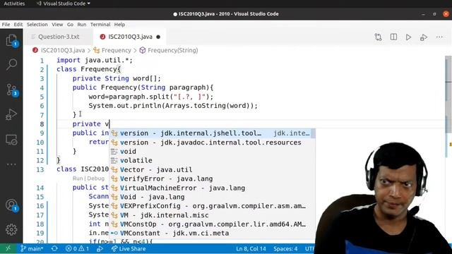 Frequency Table Of Words | ISC Computer Science Practical 2010 | Q3 | SOLVED | Java смотреть онлайн