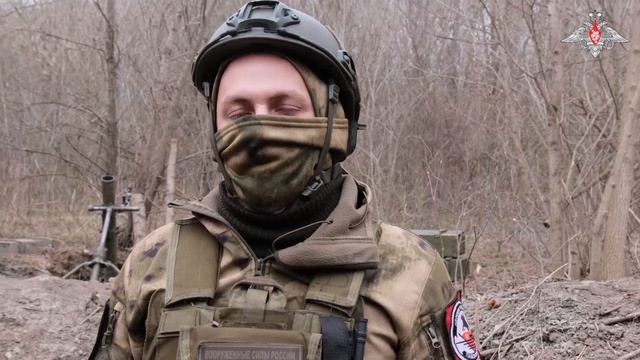 Работа расчета миномета 2С12 «Сани»