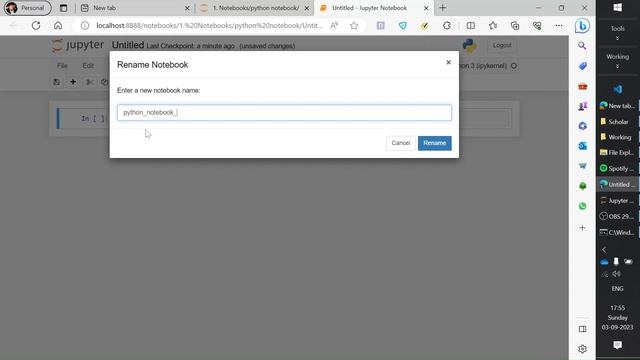 1. Python environment setup in Jupyter notebook and Jupyter lab