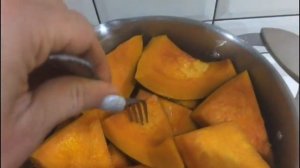 Рецепт паренной тыквы! Вкусно и просто!надо есть холодной . Приятного аппетита!