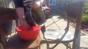 Как очистить казан от сажи. Обещала, показываю))