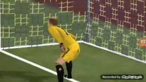 Как бить кручёный удар в Dream League Soccer