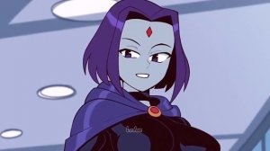 Saving the World with Raven #rule34 #teentitans