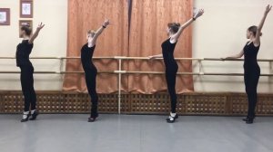 Упражнения у палки. Battements tendus (в венгерском характере).