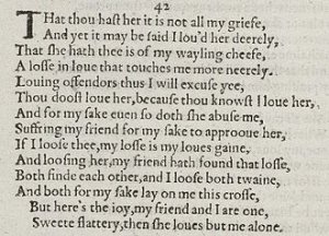 Шекспир, сонет 42