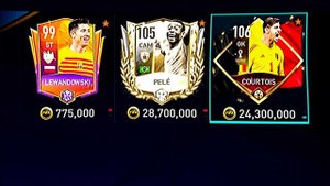 Lewandowski VS Pelé VS Courtois All Fifa Mobile Cards