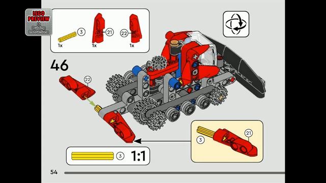 PREVIEW: 42148, LEGO TECHNIC, Snow Groomer & Building Instructions! LEGO 2023 смотреть онлайн