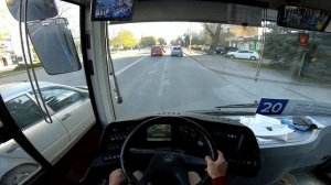 Bus driving. Superview. Автобус Electron. 15.04.2020. Ужгород. УМТ. Маршрут 24А.