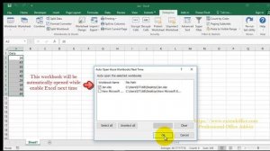 Quickly Open Multiple Last Files Or Workbooks On Startup In Excel