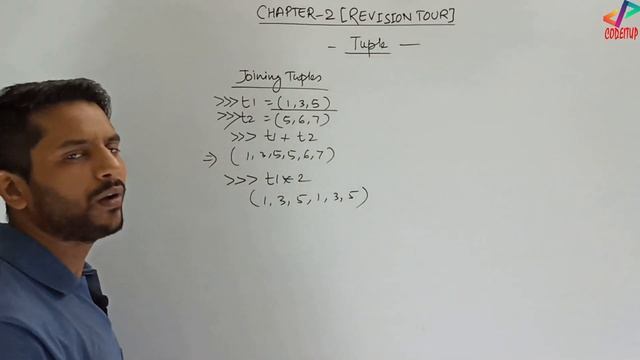 Python Class 12 | Chapter 2 (Part 4) | Revision Tour - Tuple & Tuple  Functions - In Hindi