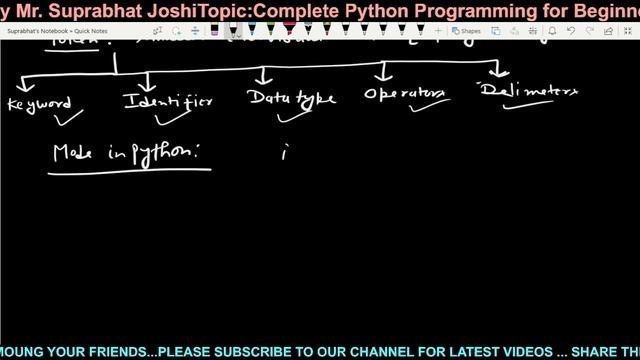 Basics of Python