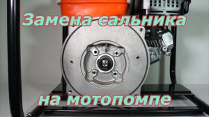 Замена сальника мотопомпы для чистой воды. Ремонт мотопомпы.