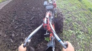 Вспашка конным оборотным плугом, сезон 2020, часть 1