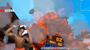 IShowSpeed Breaks VR Controller Playing Fruit Ninja ?