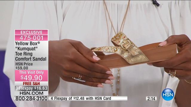 Yellow Box "Kumquat" Toe Ring Comfort Sandal смотреть онлайн