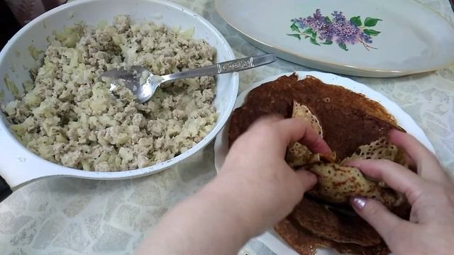 Блины гороховые для диабетиков и не только. Фаршированные!!!