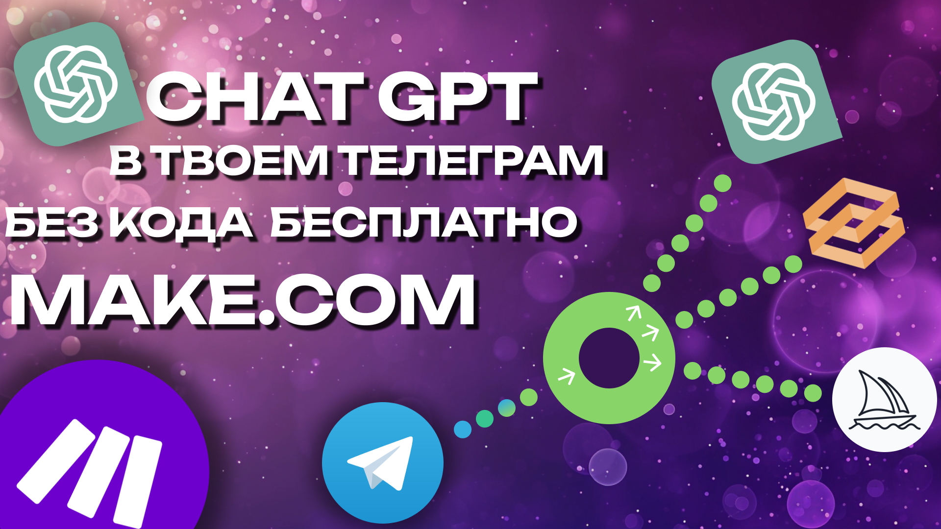 ИИ ВЕДЕТ МОЙ КАНАЛ В ТЕЛЕГРАМ автоматизация контента с помощью GPT и make.com