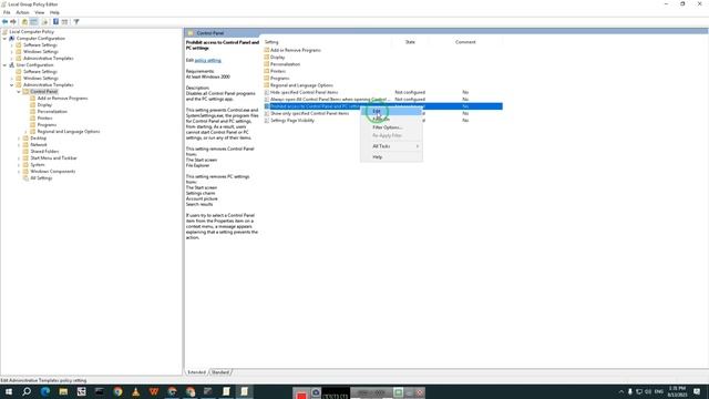 Disable Access to Control Panel || how to block control panel || how to restrict control panel. смотреть онлайн