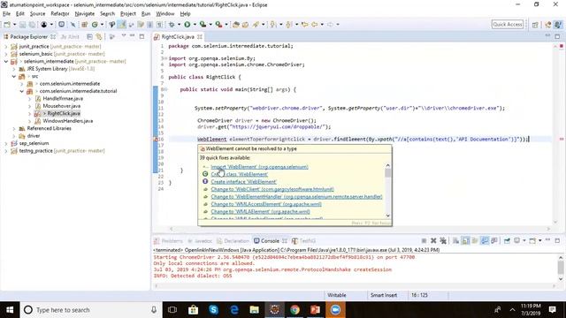 Selenium Intermediate: How to perform Right click on element in Selenium WebDriver смотреть онлайн