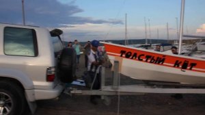 Швертбот "Толстый Кот" по проекту Argie 15. Спуск на воду. Часть 1