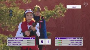 "скит, команда, юниорки" Первенство России по стендовой стрельбе-2022 Липецк