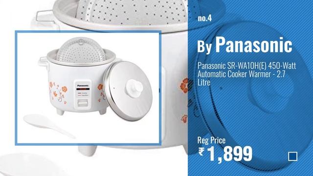 Top 10 Rice Cooker Panasonic [2018]: Panasonic SR-WA10 450-Watt Automatic Cooker without Warmer смотреть онлайн