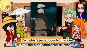 One piece reacts to Naruto.