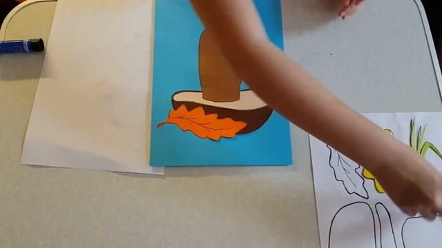 Гриб Аппликация из цветной бумаги с шаблоном для скачивания смотреть онлайн