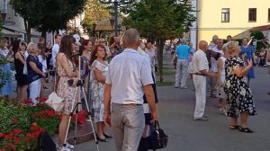 14.08.2021 Brest Belarus. Танцы. Духовой оркестр В.Коваля на Советской.Прогулки с Викторией.